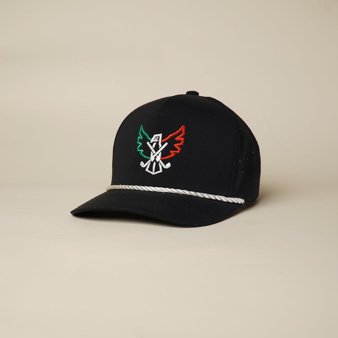 Herencia Rope Hat - Black – Mexa Golf LLC